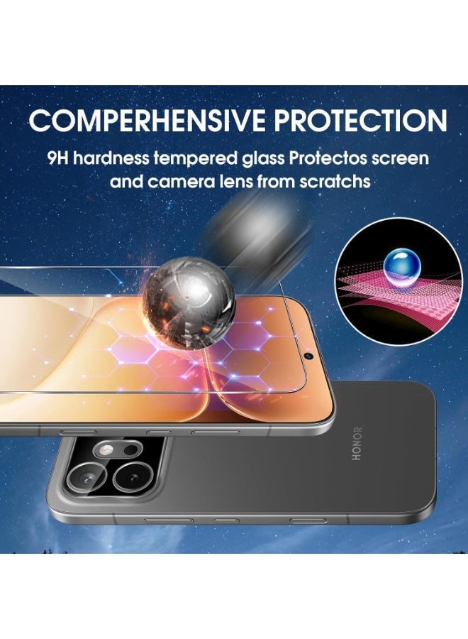 Muzz Tempered Glass Screen Protector for Honor 600 Lite 5G, 9H Hardness, 0.33mm, 2 Pack - Image 2