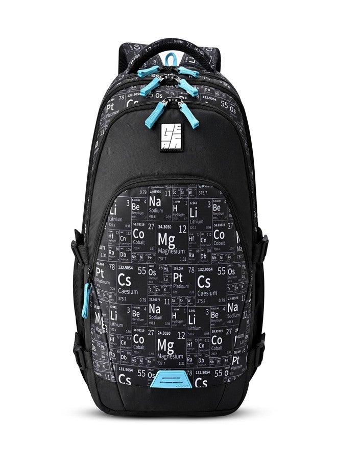 Gear Educator Backpack 19"/41L Large Water Resistant School Bag/Casual Backpack/Daypack/Kids Bag for Boys/Girls (Black-Blue) - Image 1