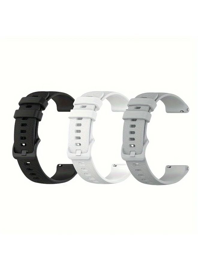Mixed Color 3 18mm Sport Watch Band For Garmin ForeRunner Vivoactive Vivomove - Image 1