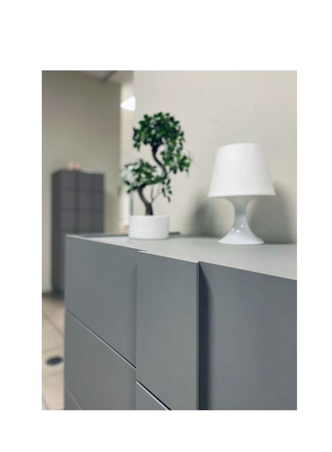 لوفت خزانة ملابس جوبيتر، الطول 110 × الارتفاع 83 × العمق 52 سم، أردواز، خشب، صنع في إيطاليا - 682663-02 - Image 2