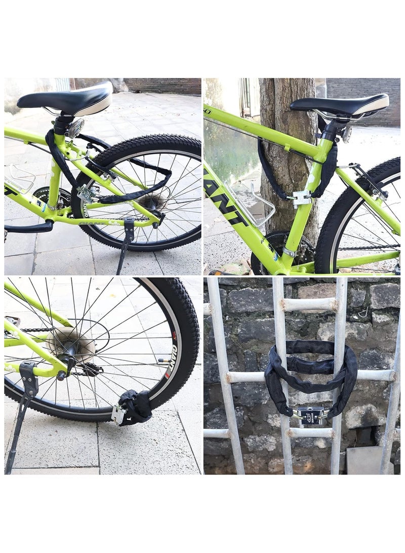 BLOOMING TIME Universal Motorbike Motorcycle Bicycle Anti-theft Security Chain Lock Padlock  - Image 2
