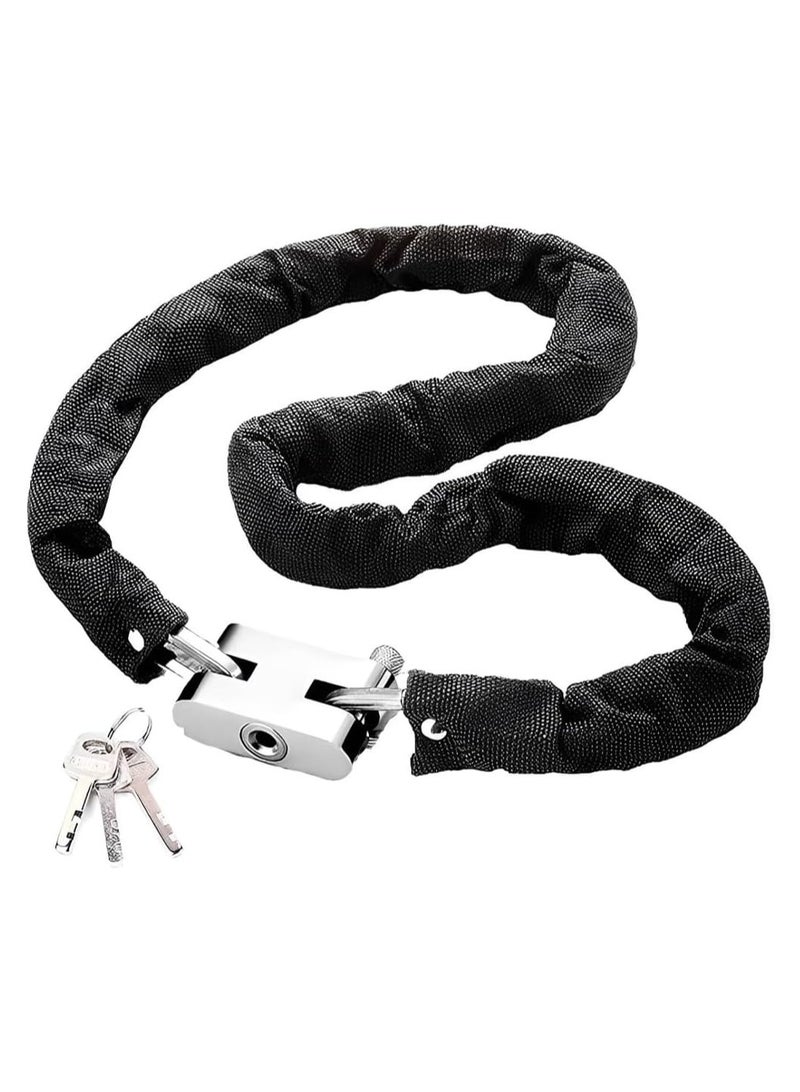 BLOOMING TIME Universal Motorbike Motorcycle Bicycle Anti-theft Security Chain Lock Padlock  - Image 1