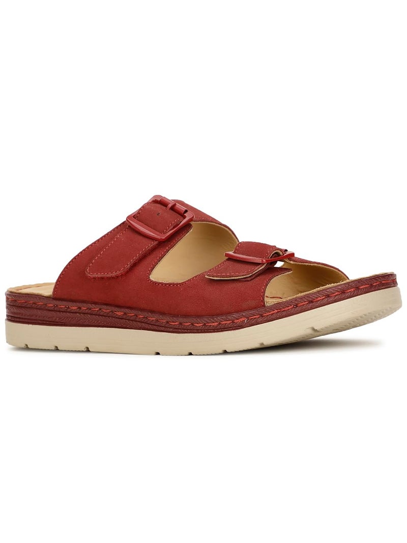 Scholl Women's Luna Mule Red Flats - 6 UK (6745394) - Image 4