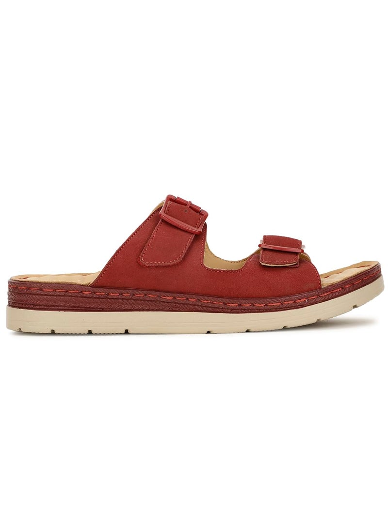 Scholl Women's Luna Mule Red Flats - 6 UK (6745394) - Image 5