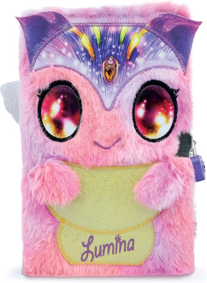 Nebulous Stars – Lumina Soft Plush Locked Secret Diary! Writing Journal Lined Pages Notebook 100-pages for Girl’s