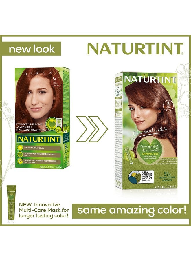 NATURTINT Permanent Hair Color 5C Light Copper Chestnut 5.75 Ounce 3 Pack - Image 3