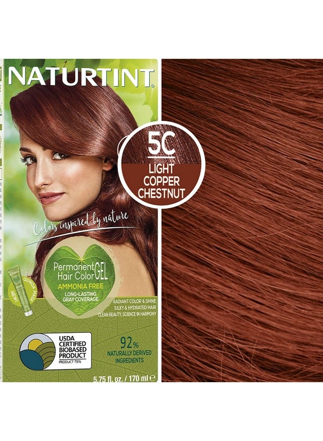NATURTINT Permanent Hair Color 5C Light Copper Chestnut 5.75 Ounce 3 Pack - Image 1