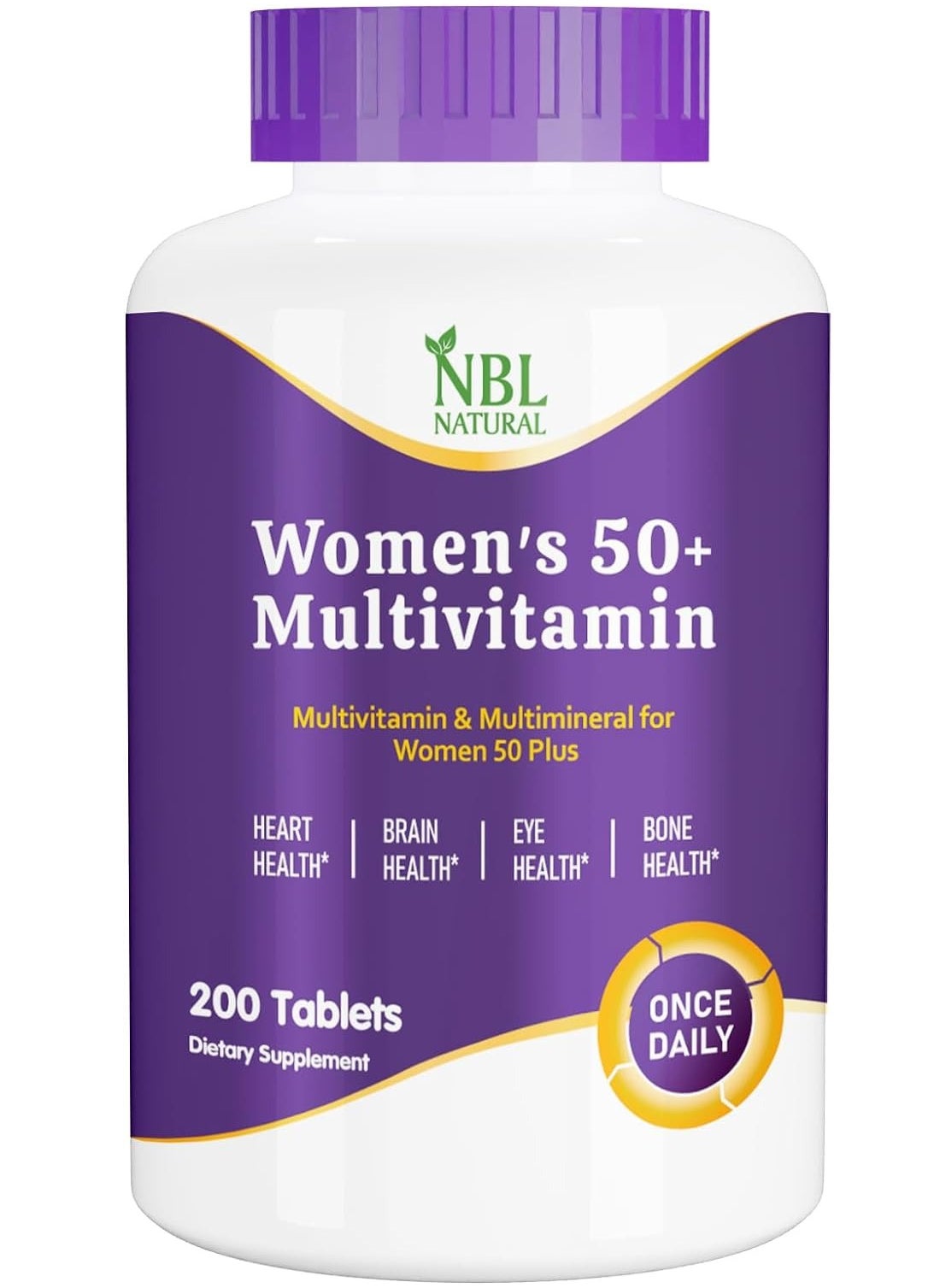 Women's Multivitamin 50+ & Multimineral, Once Daily, 200 Tablets - https://f.nooncdn.com/p/pzsku/Z2BE1A103ACEEDE16DE98Z/45/1746202114/8ac0b69b-2328-40f7-9f06-6e630816bbca.jpg?width=original