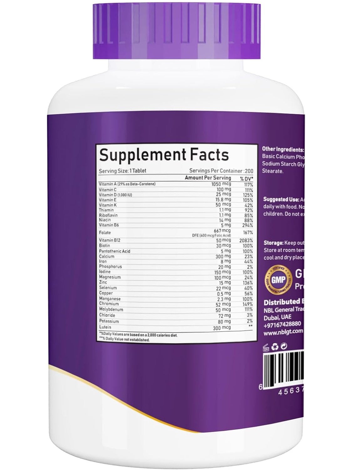 Women's Multivitamin 50+ & Multimineral, Once Daily, 200 Tablets - https://f.nooncdn.com/p/pzsku/Z2BE1A103ACEEDE16DE98Z/45/1746202117/22779f78-2955-4079-8ddd-42ee3b3e4b47.jpg?width=original