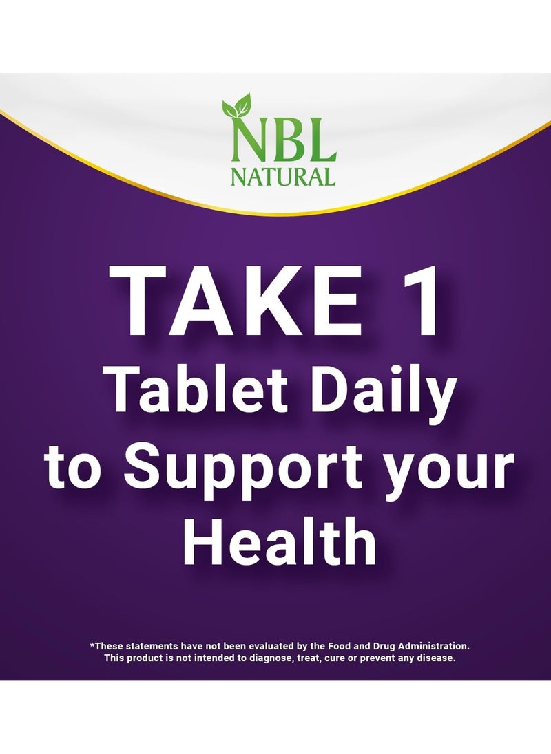 NBL Natural Women's Multivitamin 50+ & Multimineral, Once Daily, 200 Tablets  - Image 4