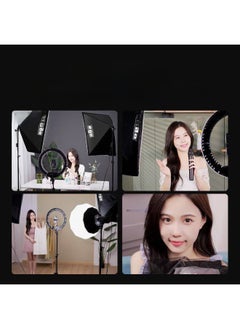 General Three-Color Live Broadcast Fill Light Beauty Soft Light Photography Equipment Camera Room Lighting Makeup Light Source-Light Source Color:Double Lamp 【recommend ☆ High Display SY6000 Three-color Rem  - Image 5