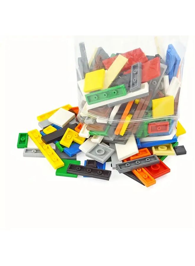 Mixed Color 150Pcs Building Block Flat Plates 1x1 1x2 1x6 Dots Thin Tiles Bulk Bricks - Image 3