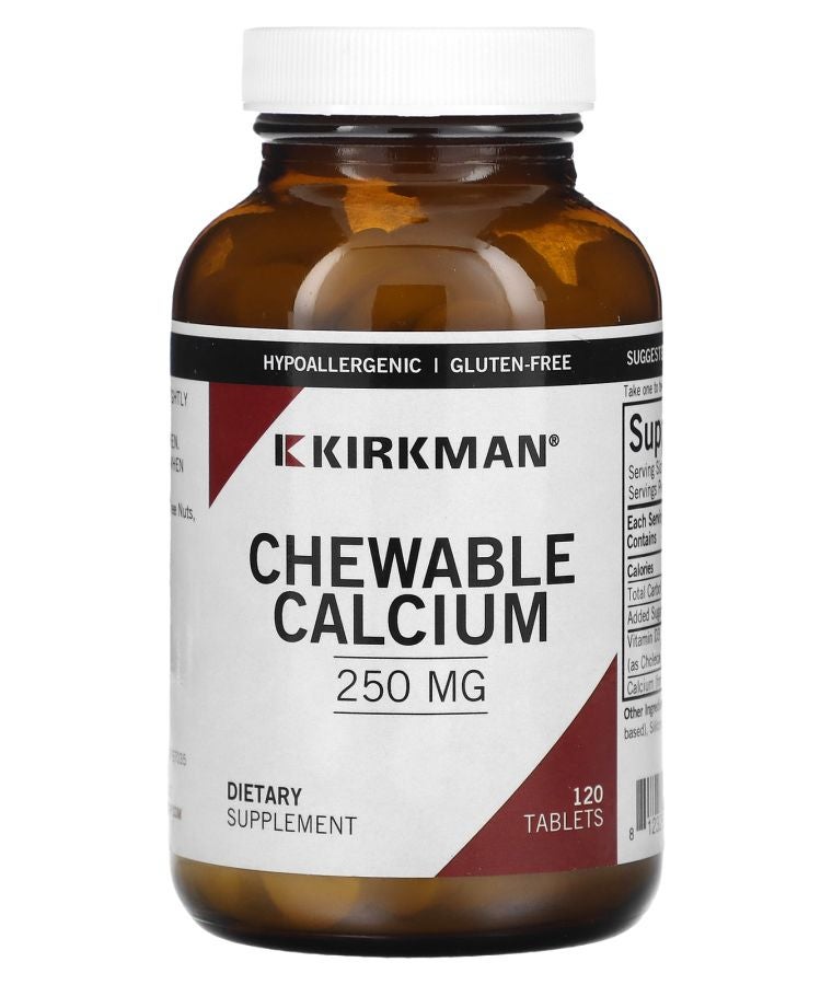 Kirkman Labs Calcium Chewable 250 mg 120 Tablets