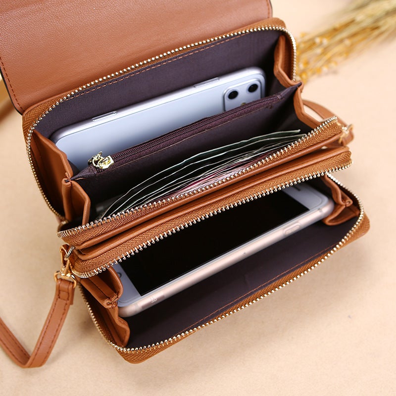 Multifunctional Solid Color PU Leather Wallet, RFID Blocking Design Portable Daily Storage Purse for Cards Cash Coin Business Use - Image 3