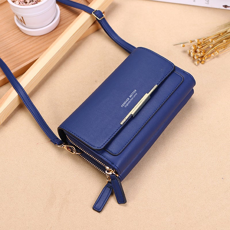 Multifunctional Solid Color PU Leather Wallet, RFID Blocking Design Portable Daily Storage Purse for Cards Cash Coin Business Use - Image 2