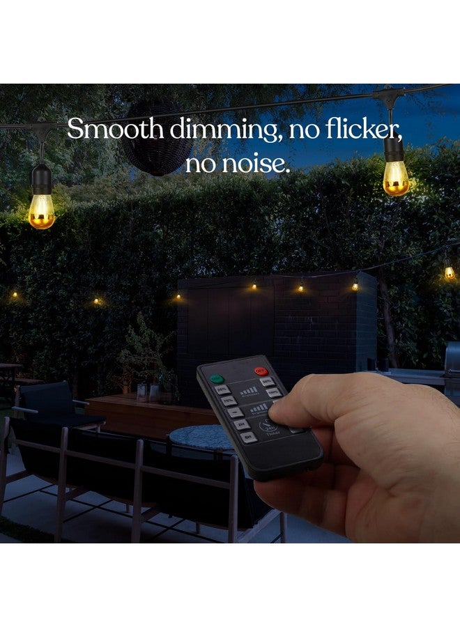 brightech Brightech Smart Dimmer Plug for LED Outdoor String Lights, Comes with Remote Control, Works Up to Max Power 150W, Waterproof Commercial Grade Dimmer for Dimmable String Lights  - Image 2
