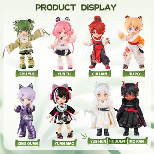 XiDonDon Study Tour Series Blind Box, 1/12 BJD Doll OB11 Size Action Figures, Movable Dolls with Doll Clothes Surprise Gift Toys (Single Box) - Image 3