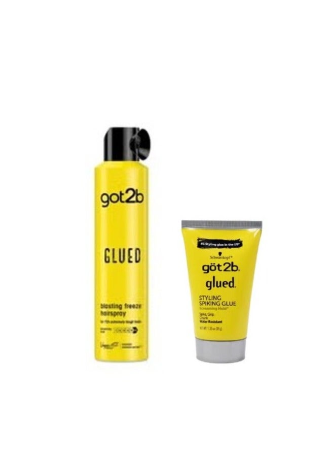 جوت تو بي غراء تصفيف الشعر سبايكنج + رذاذ تثبيت الشعر جوت توبي من شوارزكوف، 300 مل