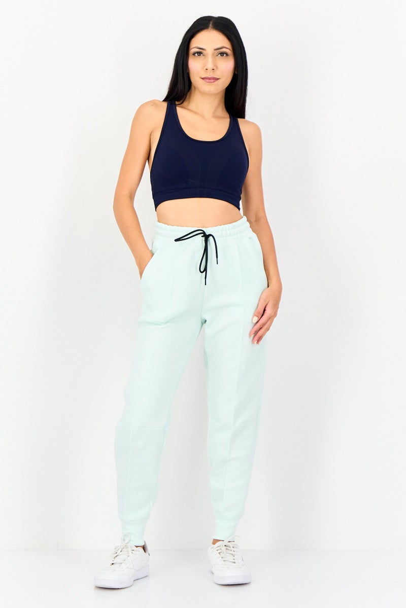 The Giving Movement Women Racer Back Lightly Padded Sports Bra, Navy Blue - Image 4