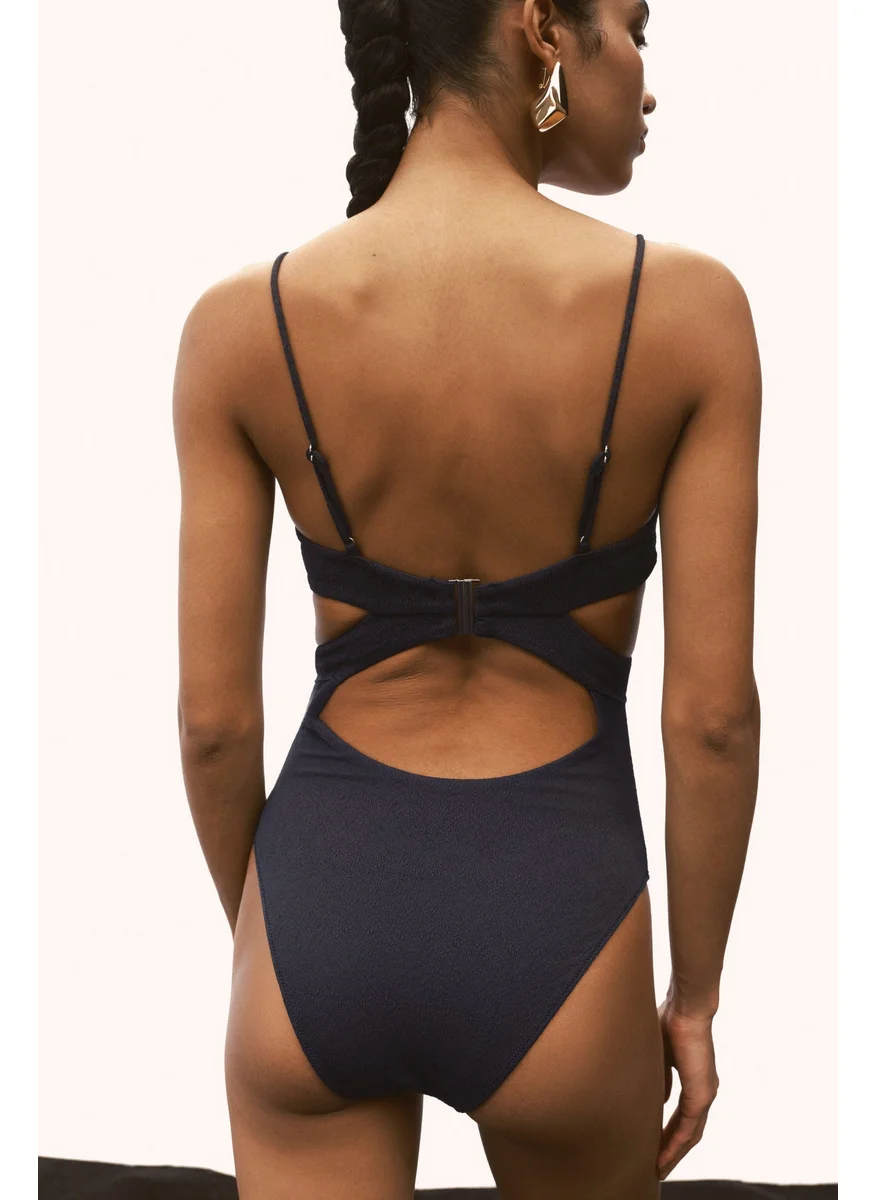 H&M Padded-Cup Cut-Out Swimsuit