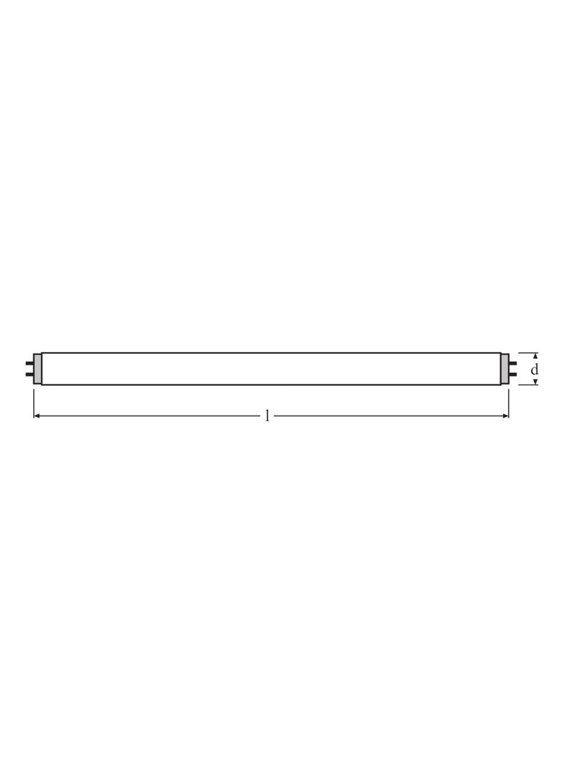 Osram Osram/ Ledvance Fluorescent Tube Light Basic T8 L 36 Watts 3000k Warm White G13 Base- Pack of 10  - Image 3