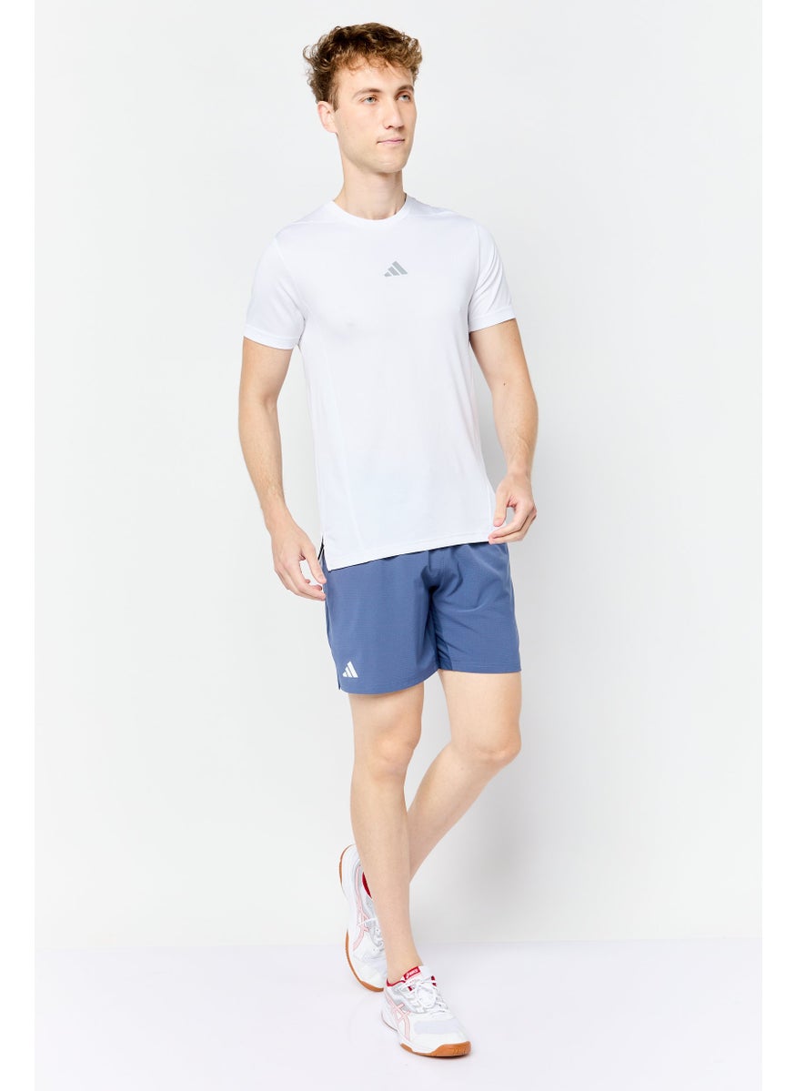 Adidas Men Sportswear Fit 7 Inseam Training Shorts, Deep Blue  - Image 2