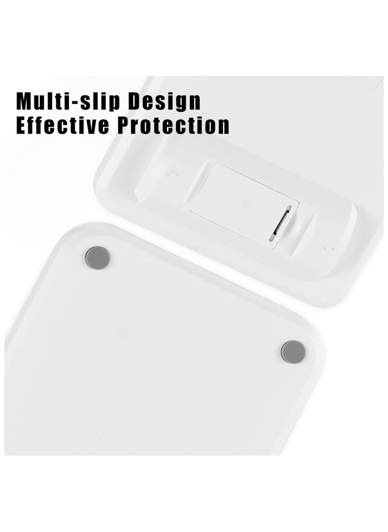 Desktop Calculator for Students, Office Supplies and Accessories, 12-Digit LCD Display Battery Basic Desk Pocket Calculators, Basic Office Calculator, for School Office Home Supplies,White - Image 4