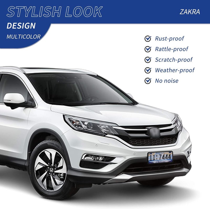 ZAKRA Silicone License Plate Frames - 2 Pack - Image 5