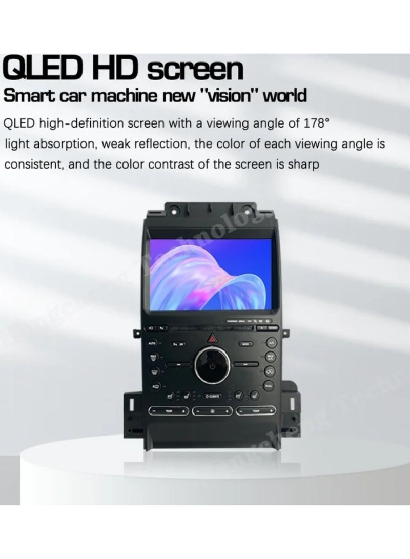 Android Car Stereo For Ford Taurus 2011-2016 4GB RAM Support Apple Carplay Android Auto Wireless QLED Touch Screen DSP Bluetooth 4G SIM Radio DSP AHD Camera Included