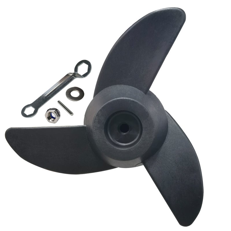 Generic T-BOKO 3 Blades Marine Propeller Replacement Accessories for Electric Trolling Motor Suitable for 50LB, 55LB, 60LB, 86LB  - Image 1
