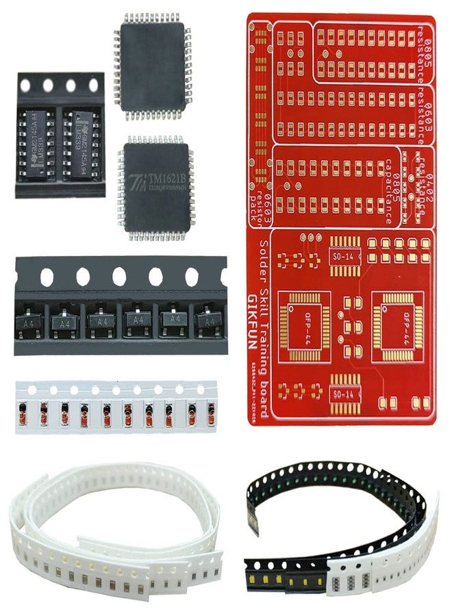 Gikfun Advanced DIY SMD/SMT Soldering Practice Kit - Electronics Engineer Student Skill Training Board with Components EK2165 - Image 4