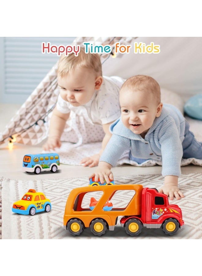 Bukela Carrier Truck Toddler Toys Car,  Transport Toy for 1 2 3 4 Year Old Boys Girls 18 Month 5-in-1 Kid Playset Gifts for Preschool Birthday - Image 2