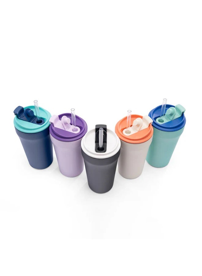 Tank Everyday Mug, 350ml, Stainless Steel, BPA free, insulated, Leakproof - Midnight Blue - Image 3