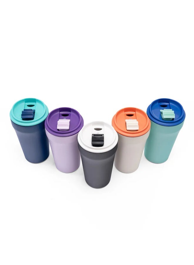 Tank Everyday Mug, 350ml, Stainless Steel, BPA free, insulated, Leakproof - Midnight Blue - Image 4