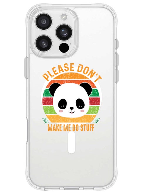 iPhone 16 Pro Max Magsafe Magnetic Case for iPhone Compatible with Wireless Charging, Shockproof Phone Bumper Cover - please dont make me do stuff