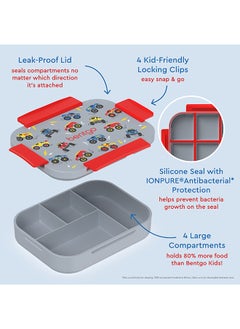 Bentgo Kids Prints Slim Lunchbox - Trucks  - Image 3