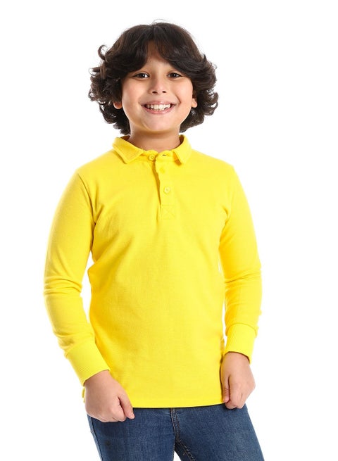 تيشرت بولو أولادي بياقة