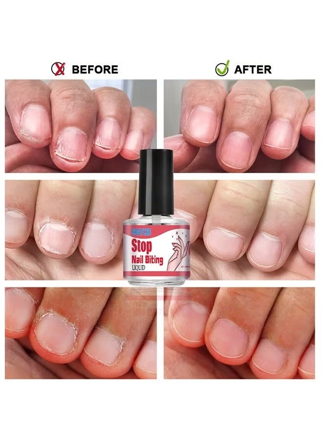 إيرايسي Stop Nail Biting，Organic Herbs Bitter Oil Anti Nail Biting & Thumb Suctionbreak Annoying Bad Customprotect And Repair Nails 10ml - Image 3