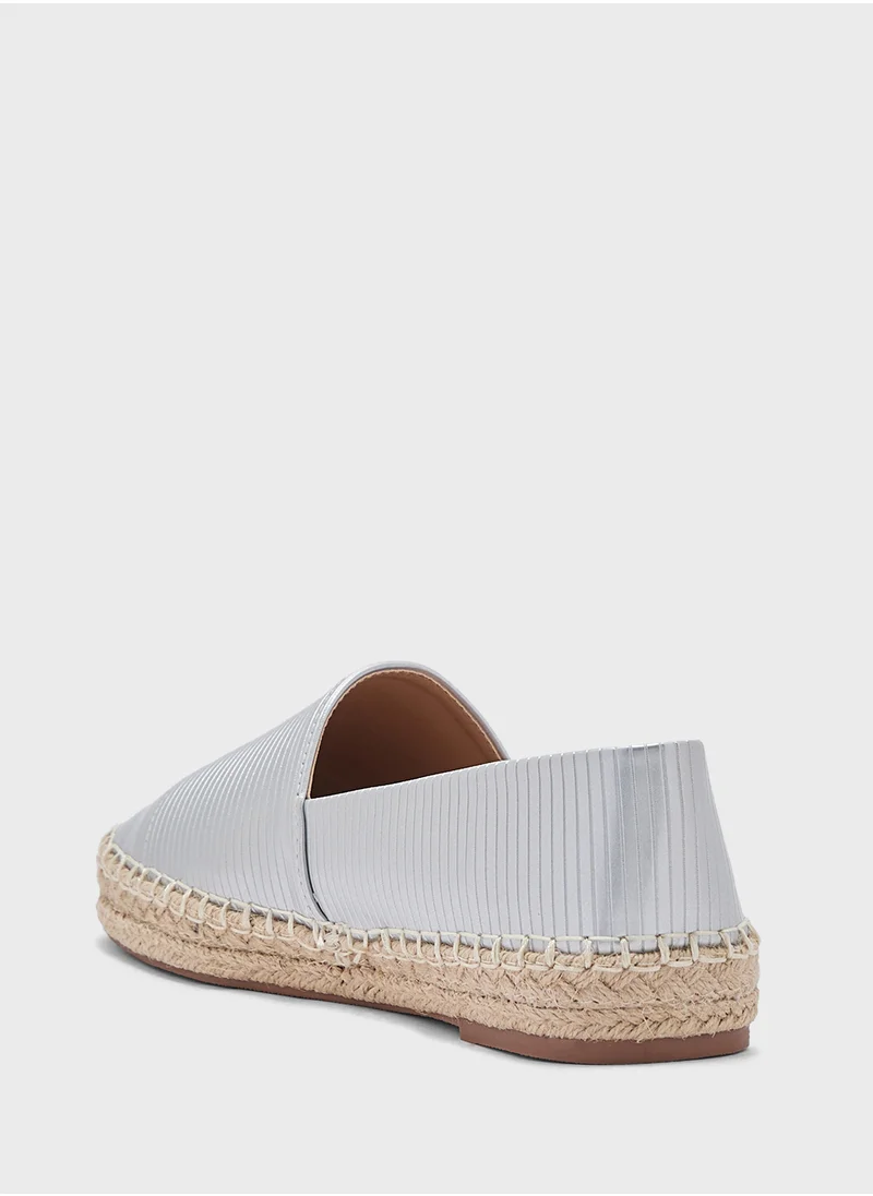 ELLA Pleat Detai Espadrille