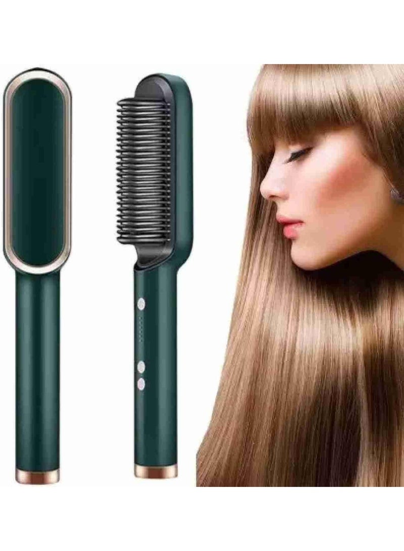 Lescolton Hair Straightener Comb for Women & Men – PTC Heating Brush with 5 Temperature Control, Electric Hair Styler - Image 2