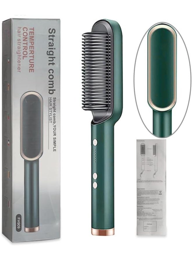 Lescolton Hair Straightener Comb for Women & Men – PTC Heating Brush with 5 Temperature Control, Electric Hair Styler - Image 3