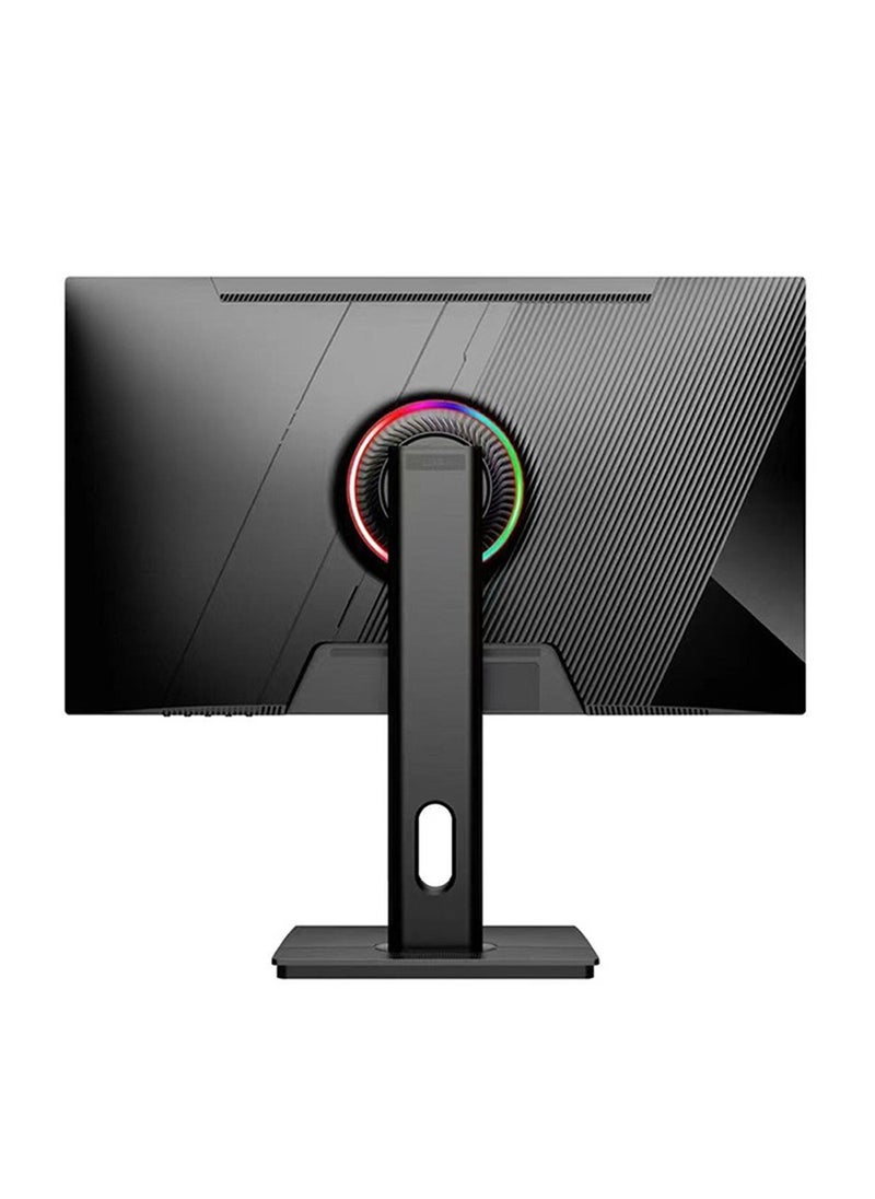 هاي لوك - شاشة 27 بوصة 4K UHD IPS، 3840x2160، 60 هرتز، HDR400، عمق ألوان 10 بت، 100% sRGB، 86% DCI-P3، متوافقة مع FreeSync وG-Sync، مكبرات صوت مزدوجة 5 وات، مرشح الضوء الأزرق، منفذ HDMI مزدوج ومنفذ DisplayPort مزدوج، حامل قابل لتعديل الارتفاع، قابل للتركيب على VESA (100x100 مم). - Image 1