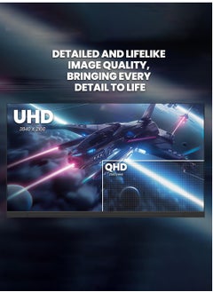 HILUKE 27" 4K UHD IPS Monitor, 3840x2160, 60Hz, HDR400, 10-bit Color Depth, 100% sRGB, 86% DCI-P3, FreeSync & G-Sync Compatible, Dual 5W Speakers, Blue Light Filter, Dual HDMI & Dual DisplayPort, Height-Adjustable Stand, VESA Mountable (100x100mm).  - Image 5