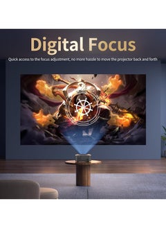 XVersion Projector, Smart Projector, Wi-Fi Projector, 450 ANSI Lumen, Native 1080P HD, 100 Inch Picture, Home Entertainment Android System, Compatible With PC/HDMI/USB/PS5/XBox/Smartphone - Space Grey  - Image 4