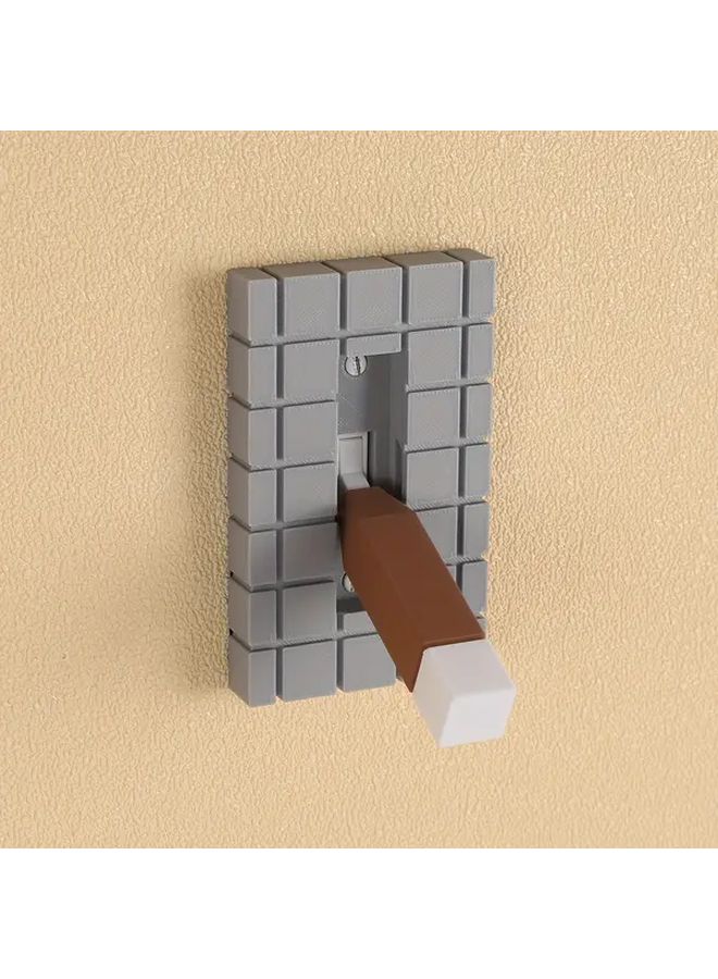 Polychrome Textured Brick Light Switch Cover Easy Install No Wiring Home Decor - Image 4