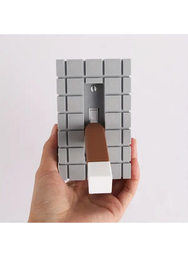 Polychrome Textured Brick Light Switch Cover Easy Install No Wiring Home Decor - Image 5