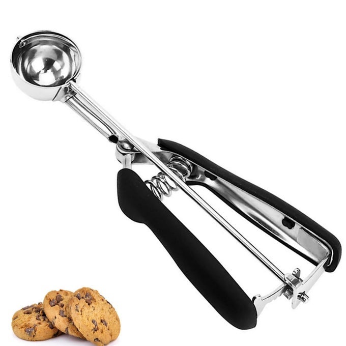 COOKIE SCOOP 188 STAINLESS STEEL COOKIE SCOOPER COOKIE SCOOPS FOR BAKING 1 TBSP 15 ML 05 OZ COOKIE DOUGH SCOOP ICE CREAM SCOOPER WITH TRIGGER RELEASE COOKIE SCOOPER FOR BAKING