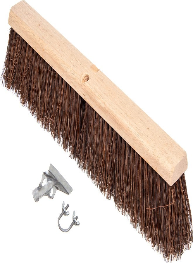 SPARTA Flo-Pac Garage Sweep with Palmyra Bristles, Heavy Duty Broom Head for Indoor and Outdoor Use on Rough Surfaces, 24" Long, 1 Count, Natural - Image 2