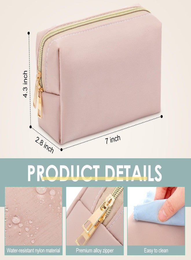Kigeli 12 Pcs Nylon Makeup Bag Cosmetic Pouches Preppy Cosmetic Bag bulk for Women Waterproof Travel Zipper Organizer Little Outdoor Accessory Makeup Pouches Set(Morandi) - Image 2
