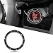 Tecledsn Car Bling Crystal Rhinestone Engine Start Decoration Ring Sparkling Push Start Button Sticker Key Ignition Knob Ring Decoration Bling Car Interior Accessories for Women Black - Image 2